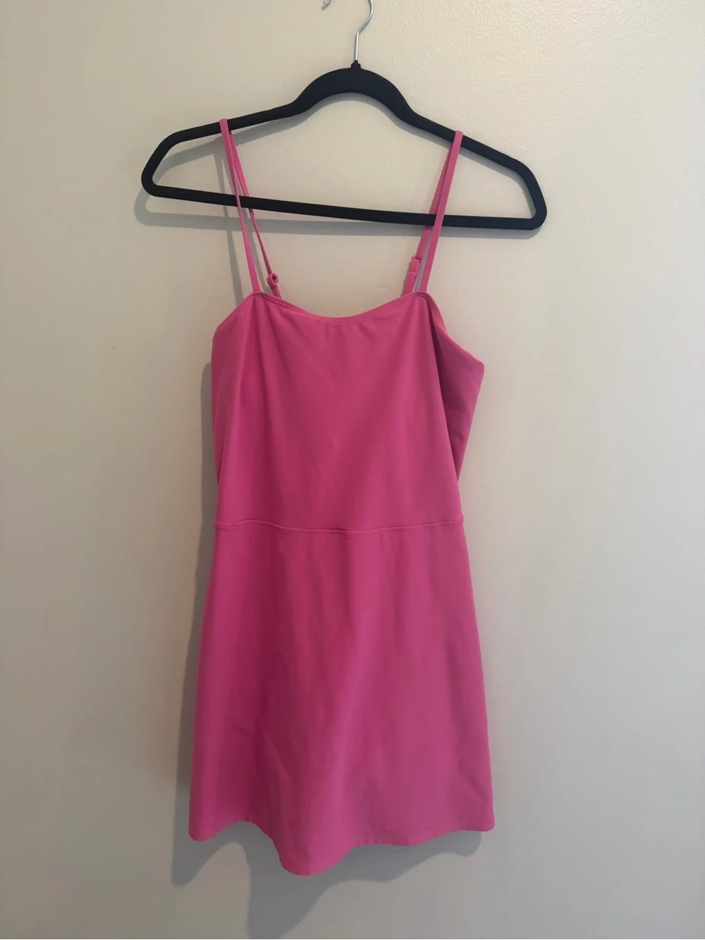 ALO Yoga Hot Pink Slip Dress with Adjustable Straps